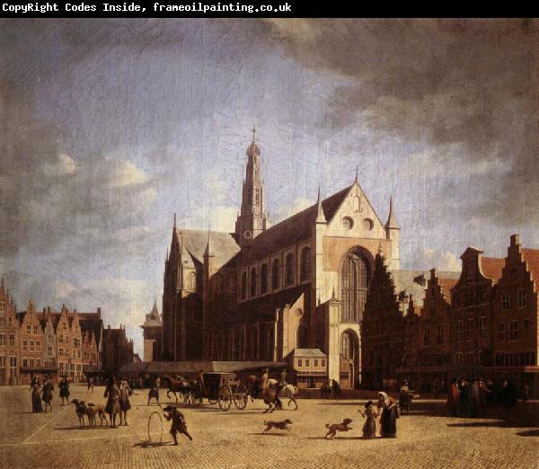 Gerrit Bakhuizen Great Market in Haarlem